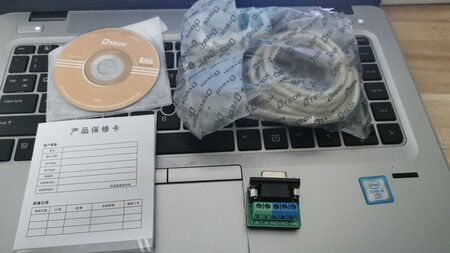 最近要做项目，所以要用到rs485这个接头，看了很多最终选择了他们家的，试了一下，感觉还可以收和发，都能显示有LED灯闪烁来指示它的收发状态会附一张光盘，光盘里会有驱动，然后可有各个系统的驱动都可以使用. 用了一天感觉还行，建议购买