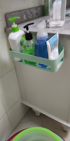 洗脸池上再也不用乱糟糟的了，很实用