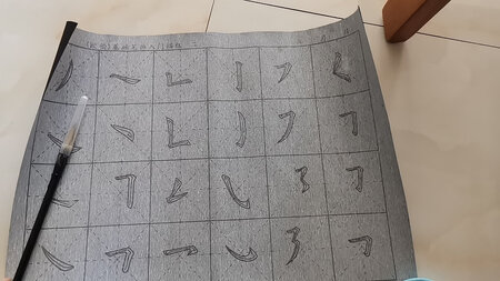 买给小孩子练练笔顺的还可以，主要是没有墨，这样的话干净卫生。这个重复利用看重这一点。
