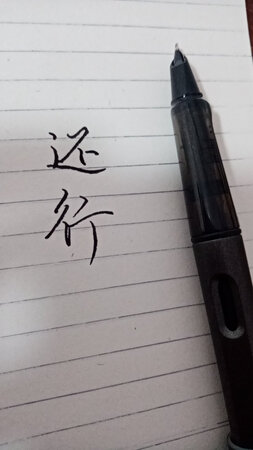 字很好看，我也在努力的去练习。字好看还是很重要的。