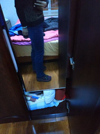 穿的两条裤子哦，虽然不是图片的效果，也很满意的！
