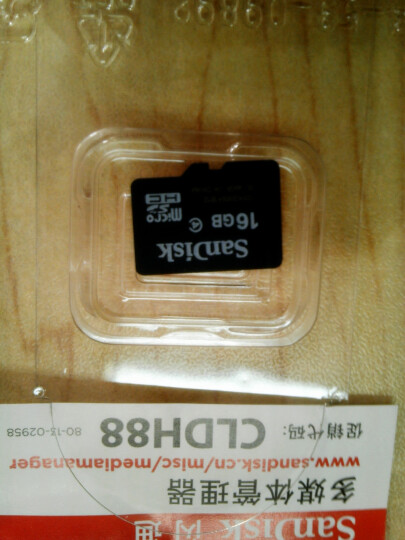 闪迪（SanDisk）16GB 移动microSD存储卡 Class4 TF卡 晒单图
