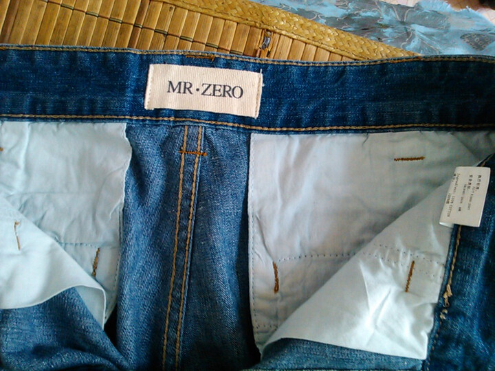 零号男 刷白洗水工装风琴袋牛仔<em>短裤</em> BDC003