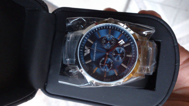 阿玛尼ARMANI手表 时尚男士表多功能三眼计时