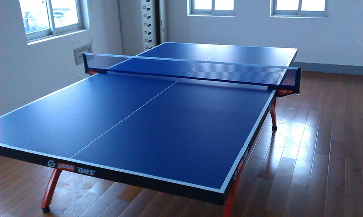 红双喜DHS折叠式小彩虹乒乓球台\/乒乓球桌T2