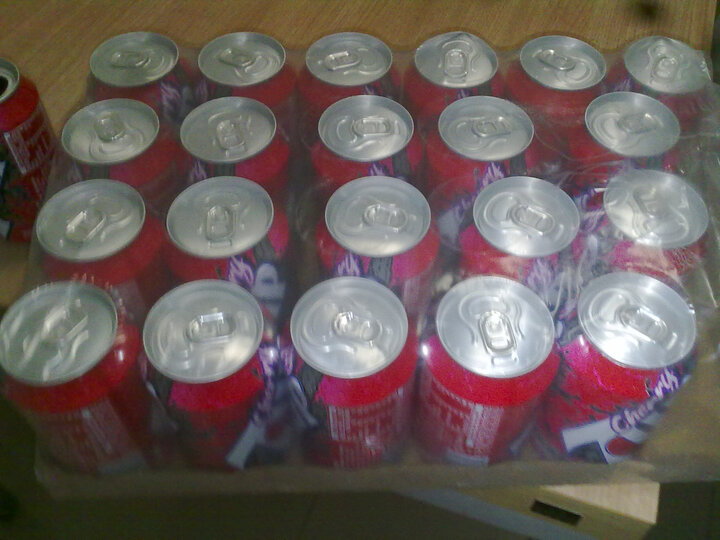 Cherry 7UP 英国樱桃七喜汽水 整箱装 330ml*2