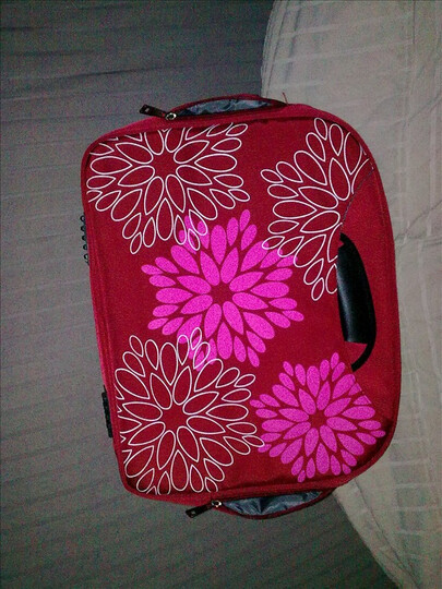 宜尚手提斜挎电脑包6JD20正红--给女孩子用,挺