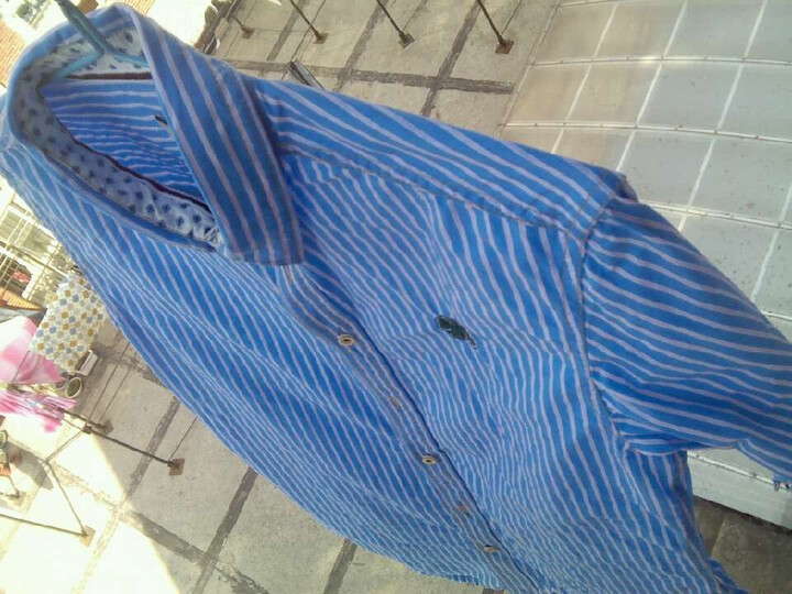 Jack Jones\/杰克琼斯男士纯棉竖条纹修身长袖