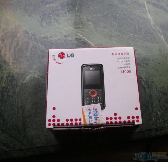 LG KP108 GSM手机(炫丽红) 简约 超薄 超长待