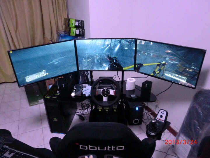 明基(BenQ) GW2760HS 27英寸MVA不闪屏 LED宽屏背光液晶显示器--27寸组三屏效果