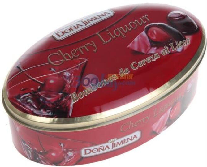 西班牙Dona多娜樱桃酒心巧克力礼盒装200g--