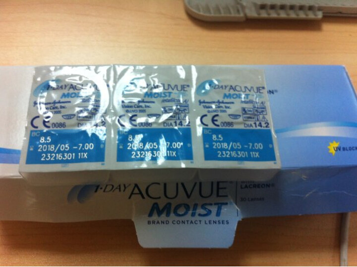 强生隐形眼镜日抛舒日30片 -7.00--原装的 保质