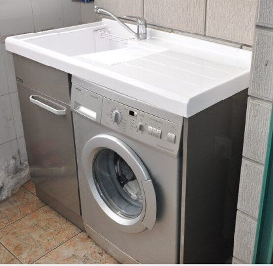 贝浪 不锈钢滚筒洗衣机柜 浴室柜 多尺寸可选 B