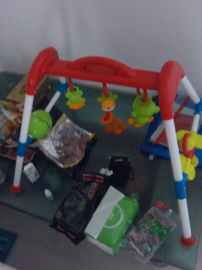 爱亲亲 宝宝益智婴儿健身架 带摇铃婴 婴幼儿玩