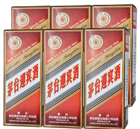 茅台 迎宾酒 53° 500ml*6(6瓶套装)--这个事山