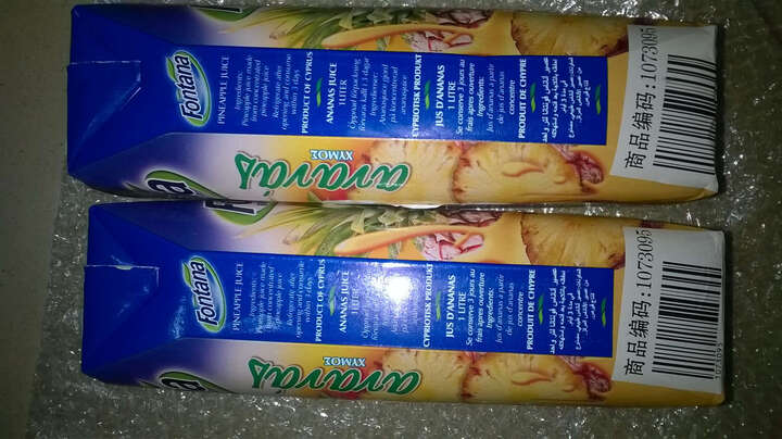 芳塔娜(Fontana) 塞浦路斯进口 菠萝汁 1L盒装