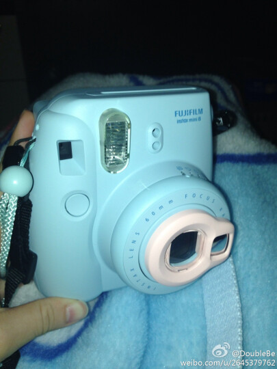富士(FUJIFILM) mini8 拍立得相机(蓝色)--比粉色