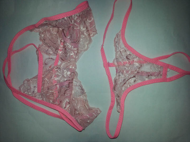 耶妮娅 文胸套装 透明蕾丝三点式内衣 M6111