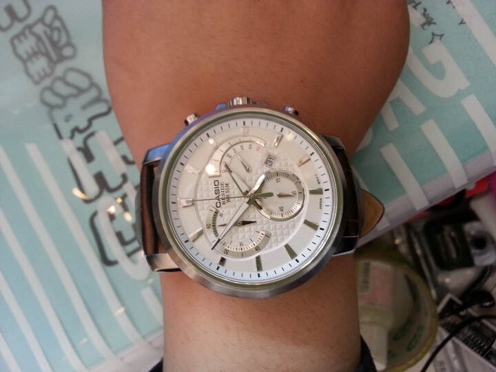 卡西欧(CASIO)石英男士手表皮带防水男表男式