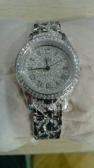 玛丽莎(Melissa)奥地利水晶尊贵奢华镶钻钢带女