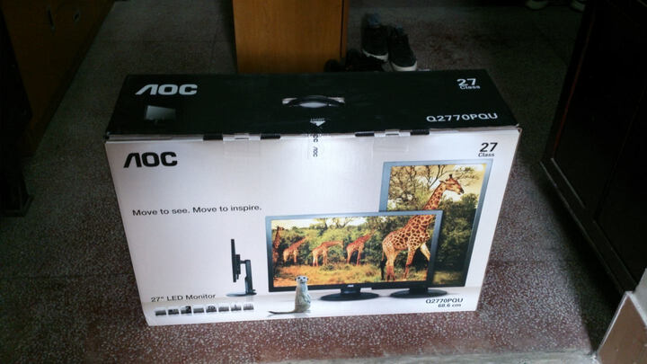 AOC Q2770PQU 27英寸宽屏高分辨率LED背光