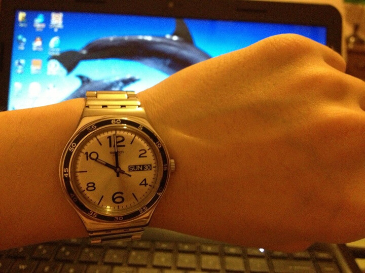 斯沃琪(Swatch)手表 金属绅士系列石英中性表