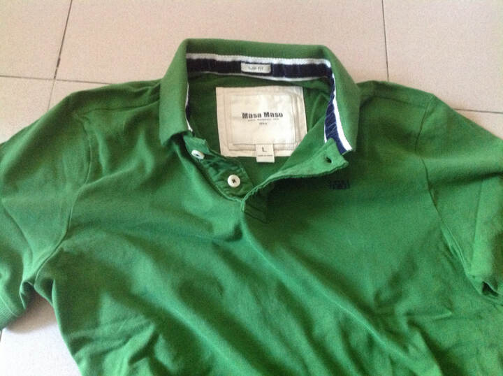 玛萨玛索 MasaMaso <em>水洗</em>磨毛棉草绿色休闲翻