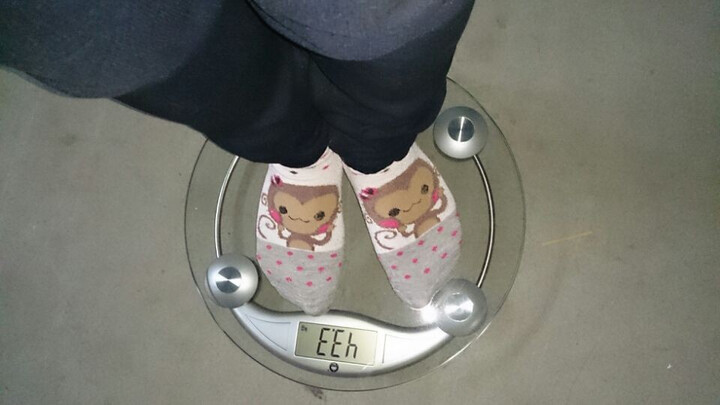 香山(CAMRY) EB9005L 圆形电子秤 体重秤 透