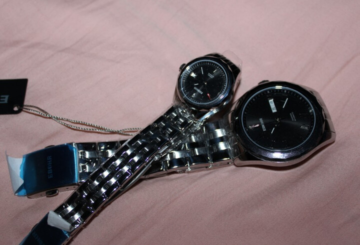 依波表EBOHR 都市经典系列全自动机械黑面女