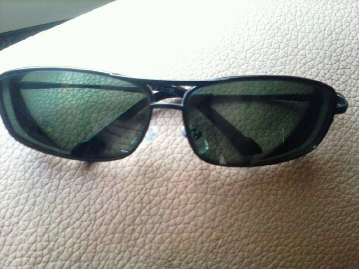 朗姿偏光近视太阳镜男款墨镜643 黑色框 配近