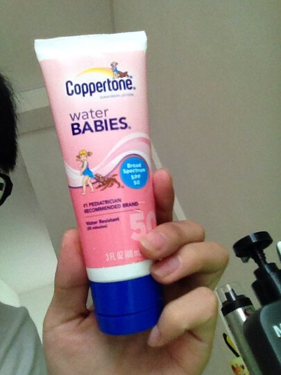 水宝宝Coppertone水嫩防水防晒乳防晒霜SPF