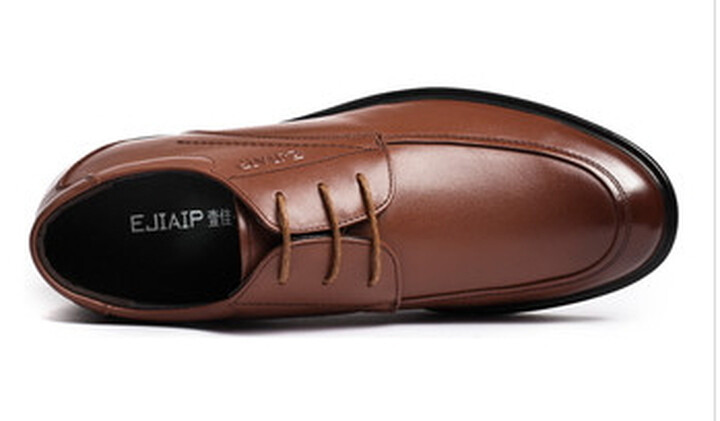 【货到付款】壹佳逸品 商务正装皮鞋 增高鞋男