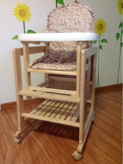 CHBABY高档实木带妈妈椅摇椅功能婴儿童餐