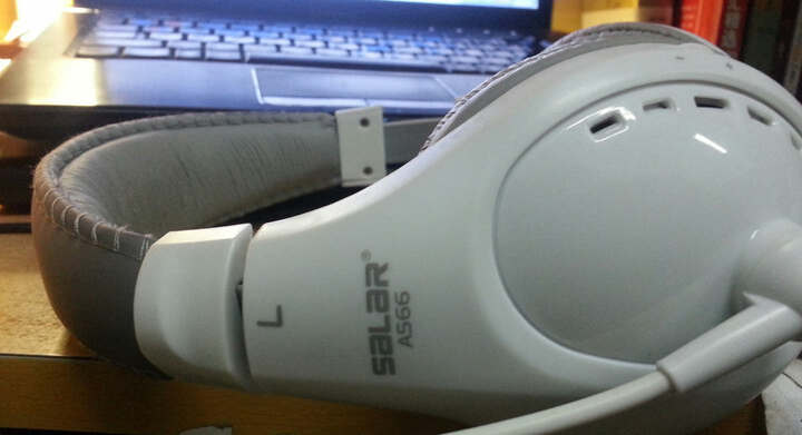 声籁(SALAR) A566 耳机 头戴式 双插头 白色--