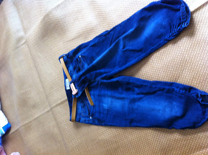 Vero Moda棉弹水洗修身小脚口女牛仔五分裤N