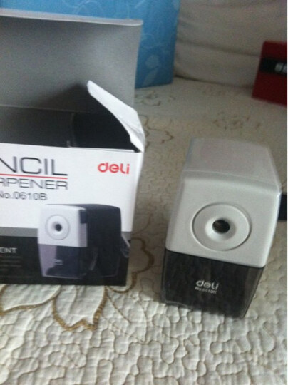 得力(Deli)0610B-办公削笔机颜色随机--坏的,申