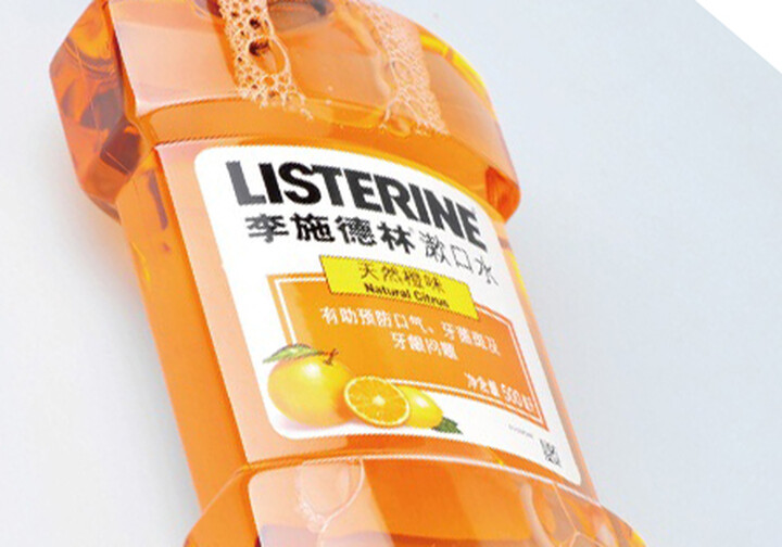 李施德林漱口水天然橙味500ml--就是有点辣呀