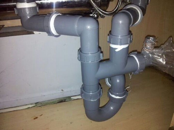 踊跃水槽排水组件 C5 双水槽下水管 去水 防臭