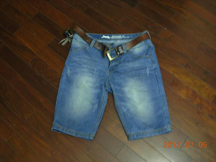 千色豹夏季新款男士五分牛仔<em>短裤</em> 男装 韩版休