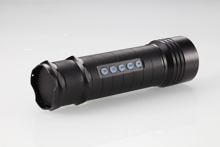 酷道(miroad)T9音乐手电筒插卡音箱便携式 低