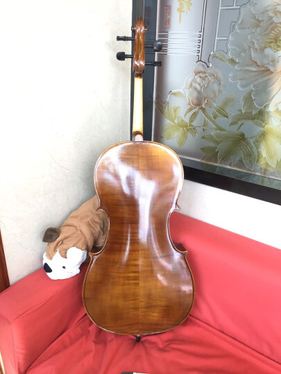 思雅晨专业大提琴成年人儿童手工初学练习考级演奏实木单板哑光亮光系列 普及夹板哑光大提琴MC 4/4身高150CM以上 晒单图