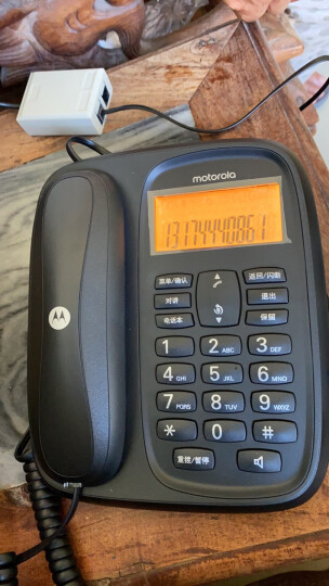 摩托罗拉(Motorola)数字无绳电话机 无线座机 子母机一拖二 办公家用 中文显示 双免提套装CL102C(白色) 晒单图