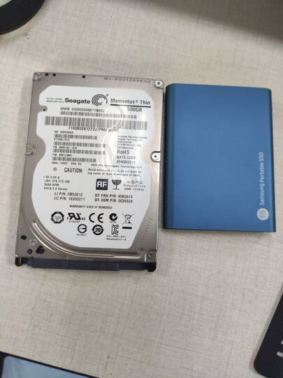 三星(SAMSUNG) 500GB Type-c USB3.1 移动硬盘 固态(PSSD)T5 珊瑚蓝 最大传输速度540MB/s 安全便携 晒单图