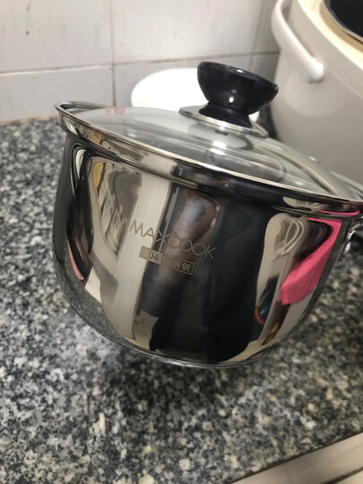 美厨(maxcook)奶锅 304不锈钢奶锅汤锅16cm 泡面煮奶辅食锅 加厚复合底 燃气炉电磁炉通用LN116 晒单图