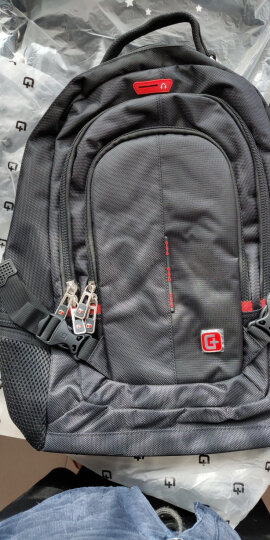 SWISSGEAR时尚双肩包 14.6英寸电脑包男商务背包苹果笔记本包 休闲旅行包学生书包 SA-9911黑色 晒单图