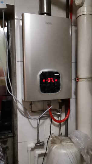 海尔（Haier）13升水气双调精控恒温燃气热水器智能变升随温感四重净化灭菌水箱JSQ25-13WD3(12T)天然气 晒单图