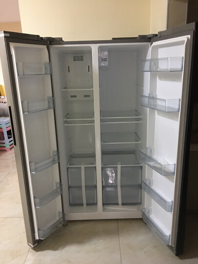 美的(Midea)525升 风冷无霜对开门双门冰箱变频电子控温智能冷藏冷冻节能省电 BCD-525WKPZM(E) 晒单图