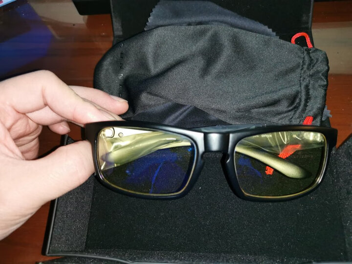 GUNNAR Enigma 玛瑙黑色镜框 琥珀色镜片 电竞防蓝光眼镜 晒单图