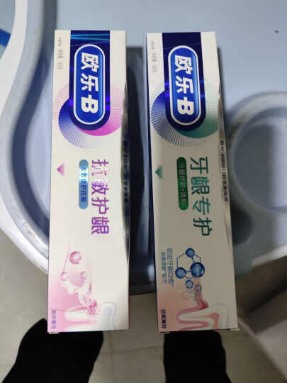 欧乐B氨基酸牙膏牙龈自愈小白管绿茶持久清新修护清新口气200g 晒单图