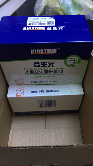 合生元(BIOSTIME)儿童益生菌粉(益生元)奶味48袋装(0-7岁宝宝婴儿幼儿 法国进口菌粉 活性益生菌 ) 晒单图